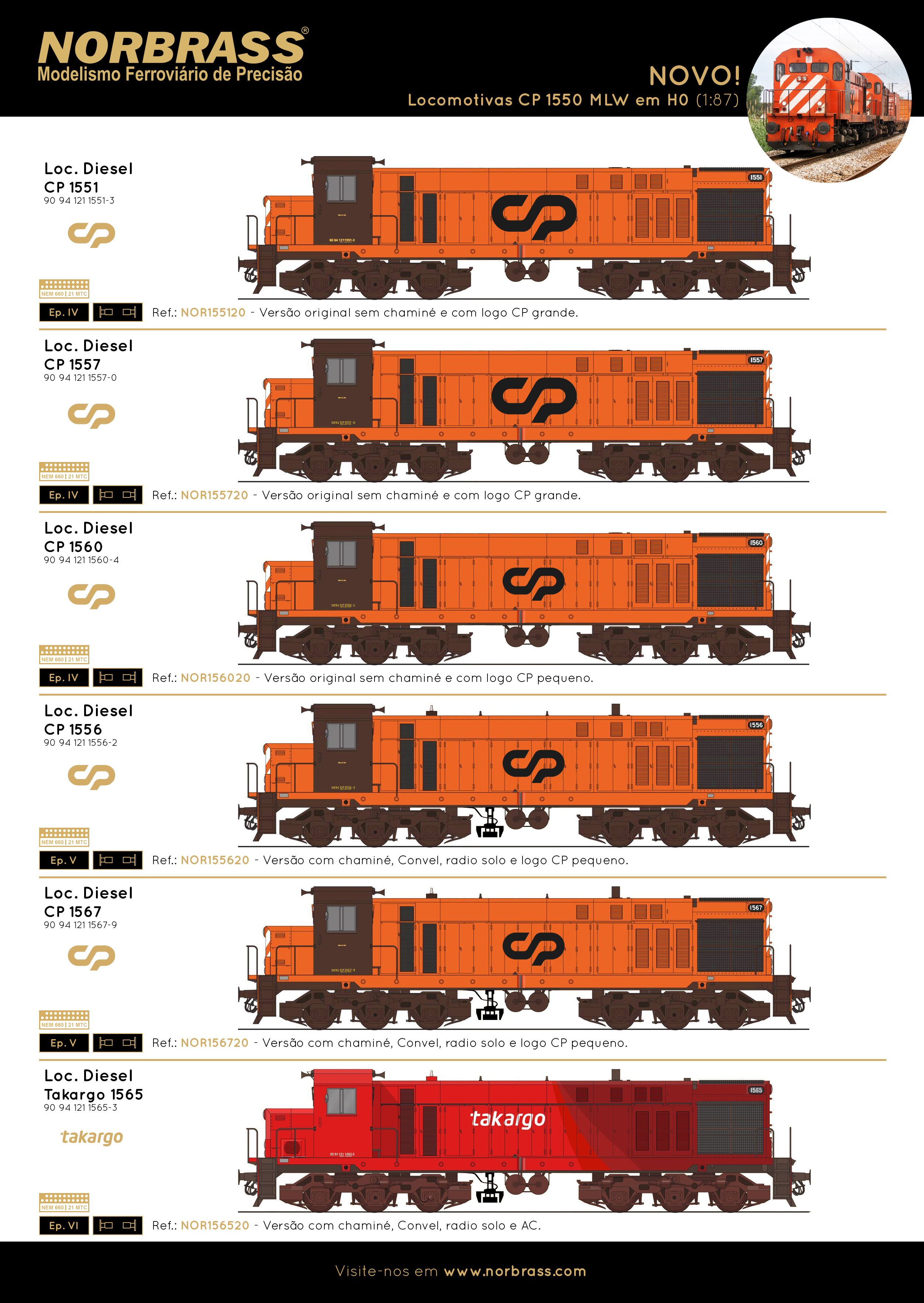 CP 1550 MLW Locomotives